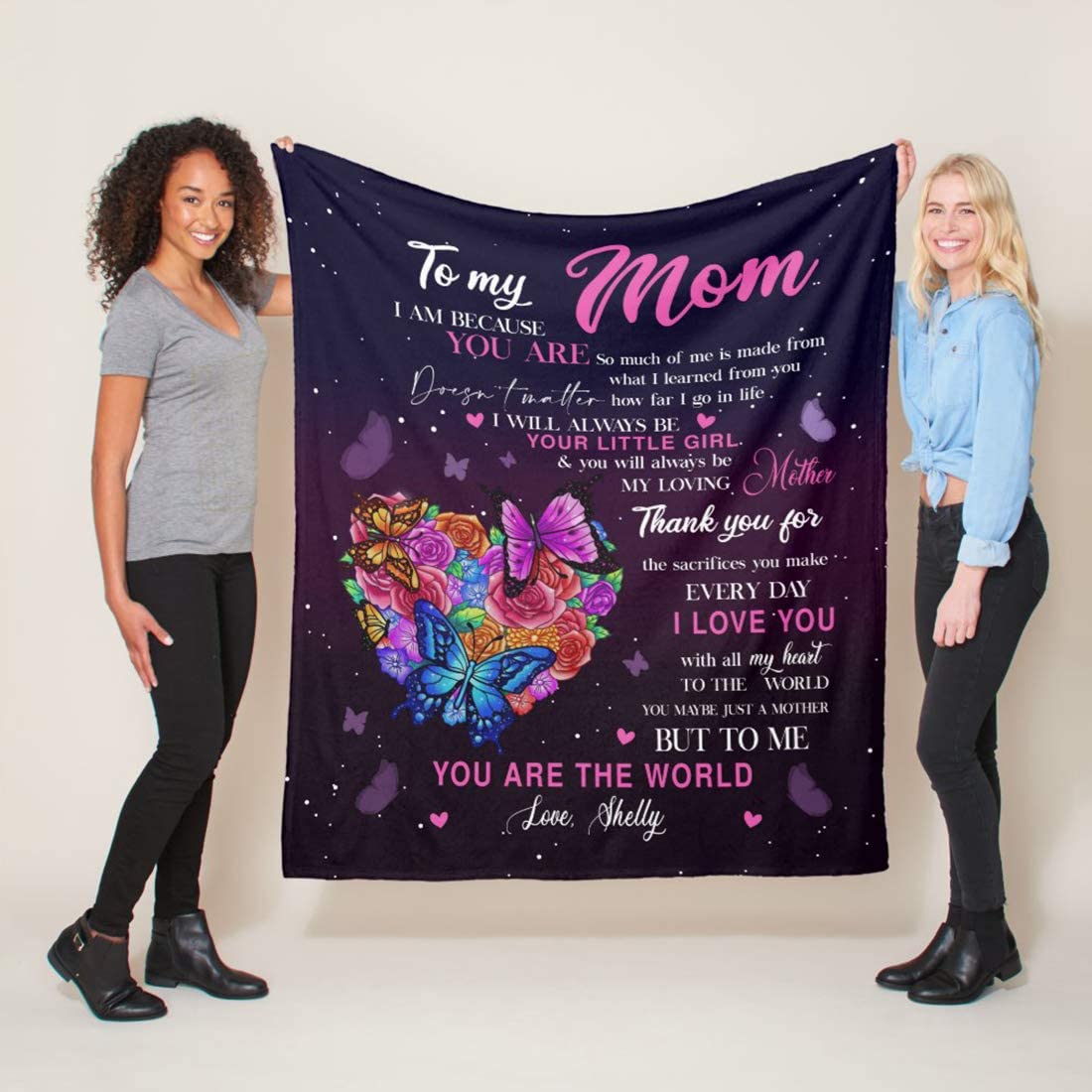 Gifts for Mom, Christmas Birthday Gifts for Mom, Blanket to My Mom