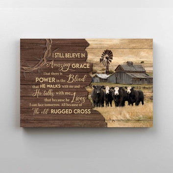 I Will Cling To The Old Rugged Cross Canvas, Cross Canvas, Jesus Canvas, God Canvas, Canvas Wall Art, Gift Canvas