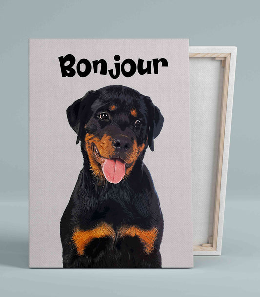 Personalized Pet Canvas, Pet Canvas, Dog Canvas, Custom Name Canvas, Canvas Wall Art, Canvas Prints