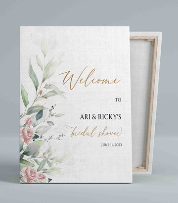 Welcome To Bridal Shower Canvas, Bridal Shower Canvas, Bridal Canvas, Custom Name Canvas, Wedding Canvas, Best Gift Canvas For Wedding