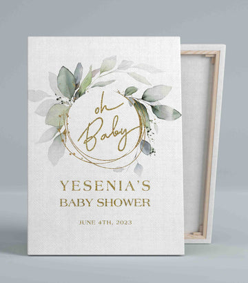 Baby Shower Canvas, Baby Canvas, Custom Baby Canvas, Canvas For Baby, Best Gift Canvas For Baby Show