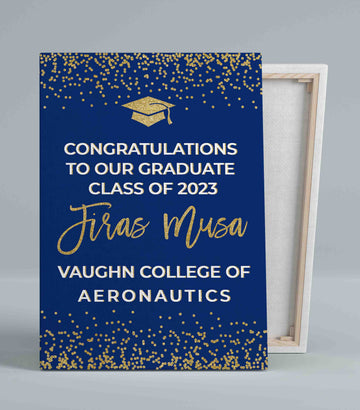 Congratulations To Our Graduate Class Canvas, Congratulations Canvas, Graduate Canvas, Custom Name Canvas, Best Gift Canvas For Graduate