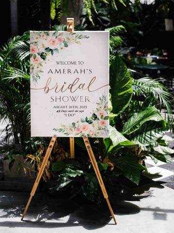 Welcome To Bridal Shower Canvas, Bridal Shower Canvas, Wedding Canvas, Rose Canvas, Custom Name Canvas, Best Gift Canvas For Bridal