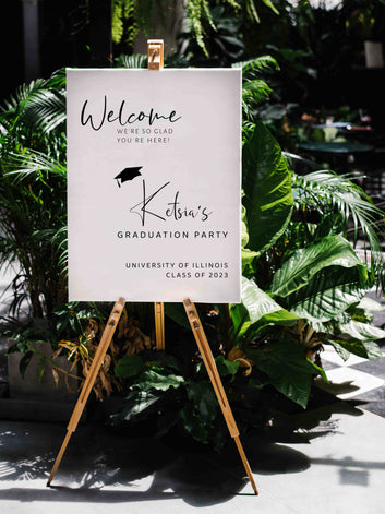 Welcome To Graduation Party Canvas, Graduation Party Canvas, Graduate Canvas, Custom Name Canvas, Best Gift Canvas For Graduate