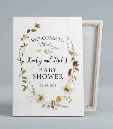 Baby Canvas, Welcome To Baby Shower Canvas, Baby Shower Canvas, Custom Baby Canvas, Best Gift Canvas For Baby