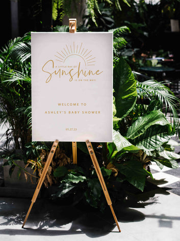 Welcome To Baby Shower Canvas, Sunshine Canvas, Baby Shower Canvas, Custom Baby Canvas, Best Gift Canvas For Baby