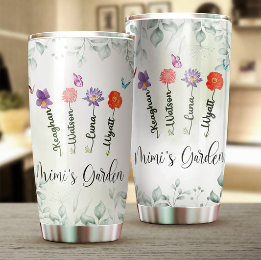 Personalized Gifts Idea For Grandma, Mother's Garden Tumbler, Birth Month Flower Tumbler Design, Gift For Grandmother, Mother's Day Gifts