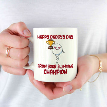 Happy Father's Day Mug, Funny Dad Mug, Sperm Mug, Family Mug, Custom Name Mug, Gift Mug For Father