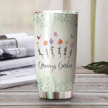 Personalized Gifts Idea For Grandma, Mother's Garden Tumbler, Birth Month Flower Tumbler Design, Gift For Grandmother, Mother's Day Gifts