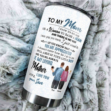 To My Mom Tumbler, Mother Tumbler, Mother's Day Gift, Mom Tumbler, Mommy Tumbler, Tumbler For Mom, Custom Name Tumbler, Family Tumbler