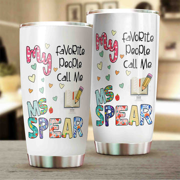 Personalized Teacher Tumbler, Teacher Tumbler, Heart Tumbler, Teacher Gift, Teacher Name Tumbler, Back To School Gift, Custom Name Tumbler, Tumbler For Teacher