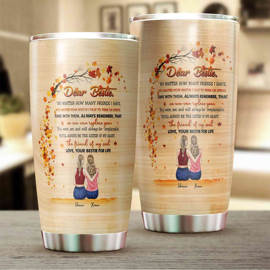 Personalized Bestie Tumbler, Dear Bestie Tumbler, Bestie Tumbler, Friendship Tumbler, Best Friend Tumbler, Custom Name Tumbler, Bestie Gift