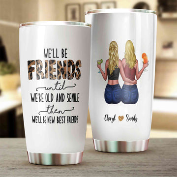 Personalized Friends Tumbler, Friends Tumbler, Bestie Tumbler, Friendship Tumbler, Best Friend Tumbler, Custom Name Tumbler, Friend Gift, Gift For Friends