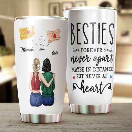 Personalized Bestie Tumbler, Best Friend Tumbler, Best Friend Gift, Bestie Tumbler, Custom Name Tumbler, Friendship Gift, Friend Birthday Gifts