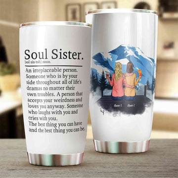 Personalized Sister Tumbler, Sister Tumbler, Sister Gift, Best Friend Tumbler, Custom Name Tumbler, Best Friend Gift, Sister Birthday Gift