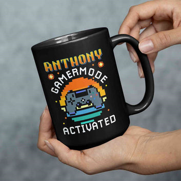 Personalized Gaming Mug, Video Games Mug, Gaming Mug, Custom Name Gaming Mug, Gift for Gamers, Games Room Decor