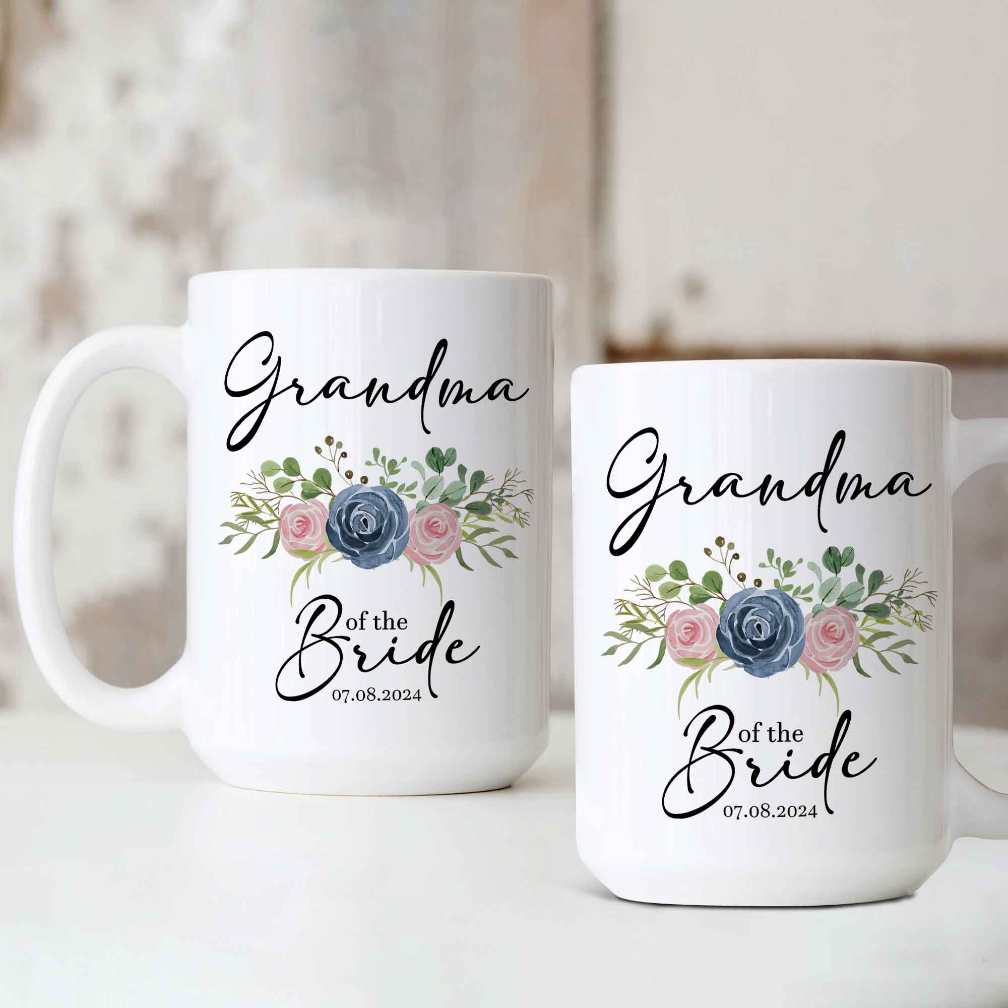 Personalized Grandma of the Bride Mug, Grandma Mug, Gift for Grandma of the Bride, Grandma Wedding Gift, Gifts for Grandma, Gift From Bride