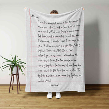 Honey Blanket, Couple Blanket, Love Blanket, Custom Name Blanket, Gift Blanket For Couple