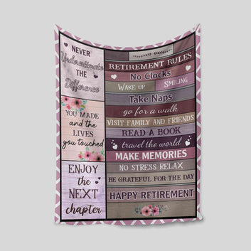 Custom Retirement Rules Blanket, Funny Farewell Gifts, Blanket For Retirement, Best Retirement Gifts Ideas, Blanket For Colleague