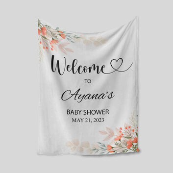Custom Baby Blanket, Welcome To Baby Shower Blanket, Baby Blanket, Blanket For Baby, Best Gift Blanket For Baby