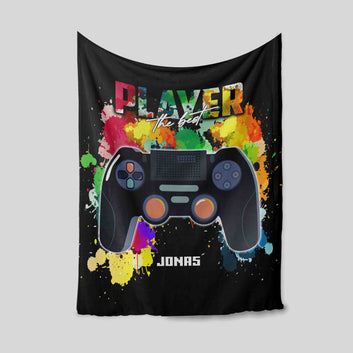 Player The Best Blanket, Gaming Blanket, Video Games Blanket, Blanket For Gamer, Custom Name Blanket, Best Gift Blanket For Gamer