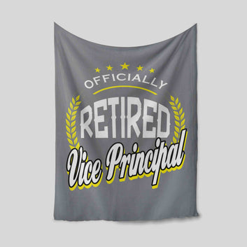 Retired Vice Principal Blanket, Retirement Blanket, Vice Principal Blanket, Happy Retirement Blanket, Best Retirement Gifts Ideas, Blanket For Vice Principal