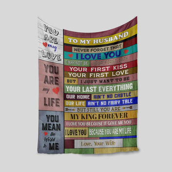 To My Husband Blanket, Husband Blanket, Gift For Husband, Gift For Valentine, Custom Name Blanket, Family Blanket, Blanket For Husband