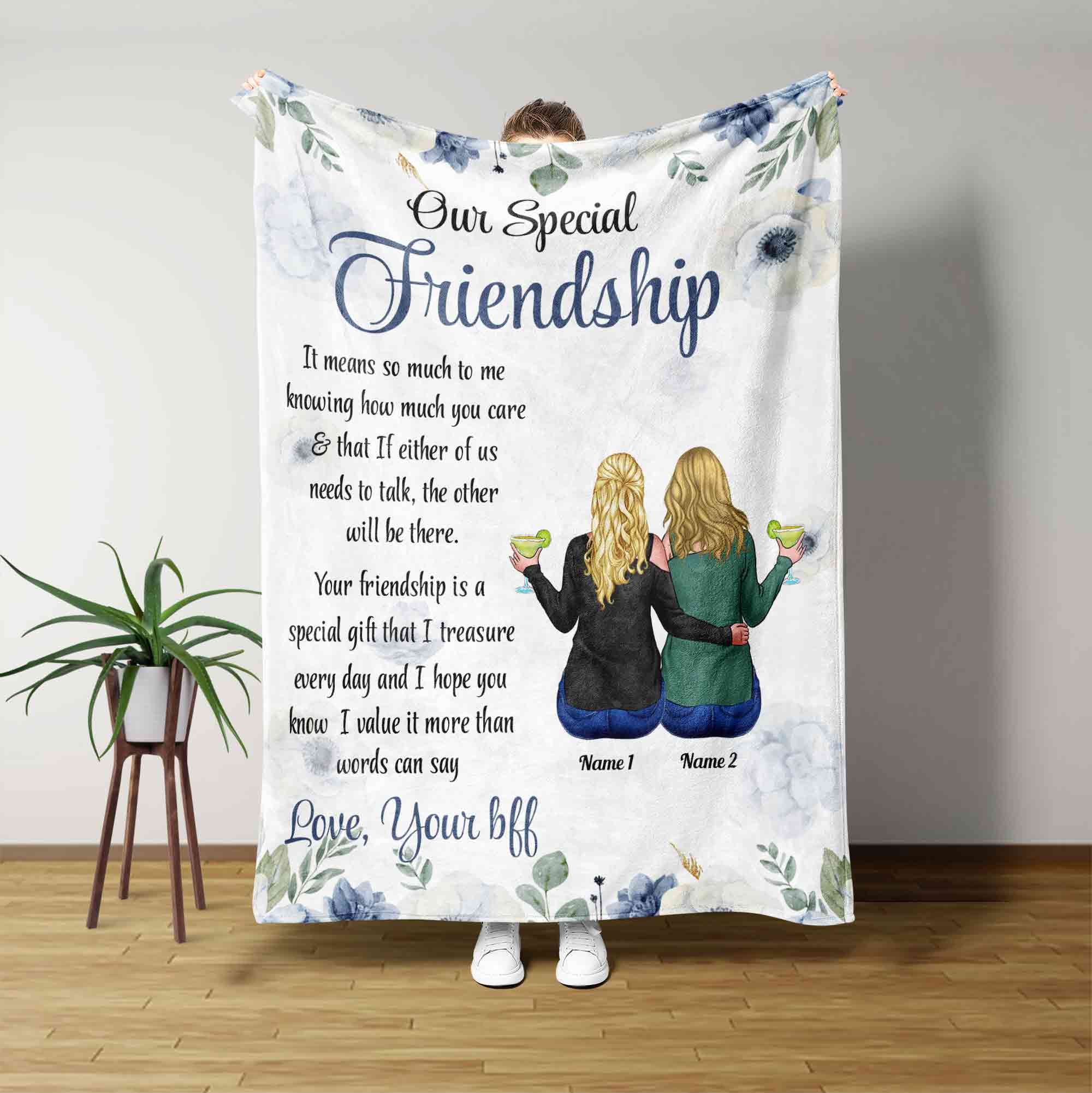 Your Friendship is A Special Gift, Friends Clipart, Friendship Sublimation,  Gift for Best Friend, Instant DIGITAL Download, Floral - Etsy