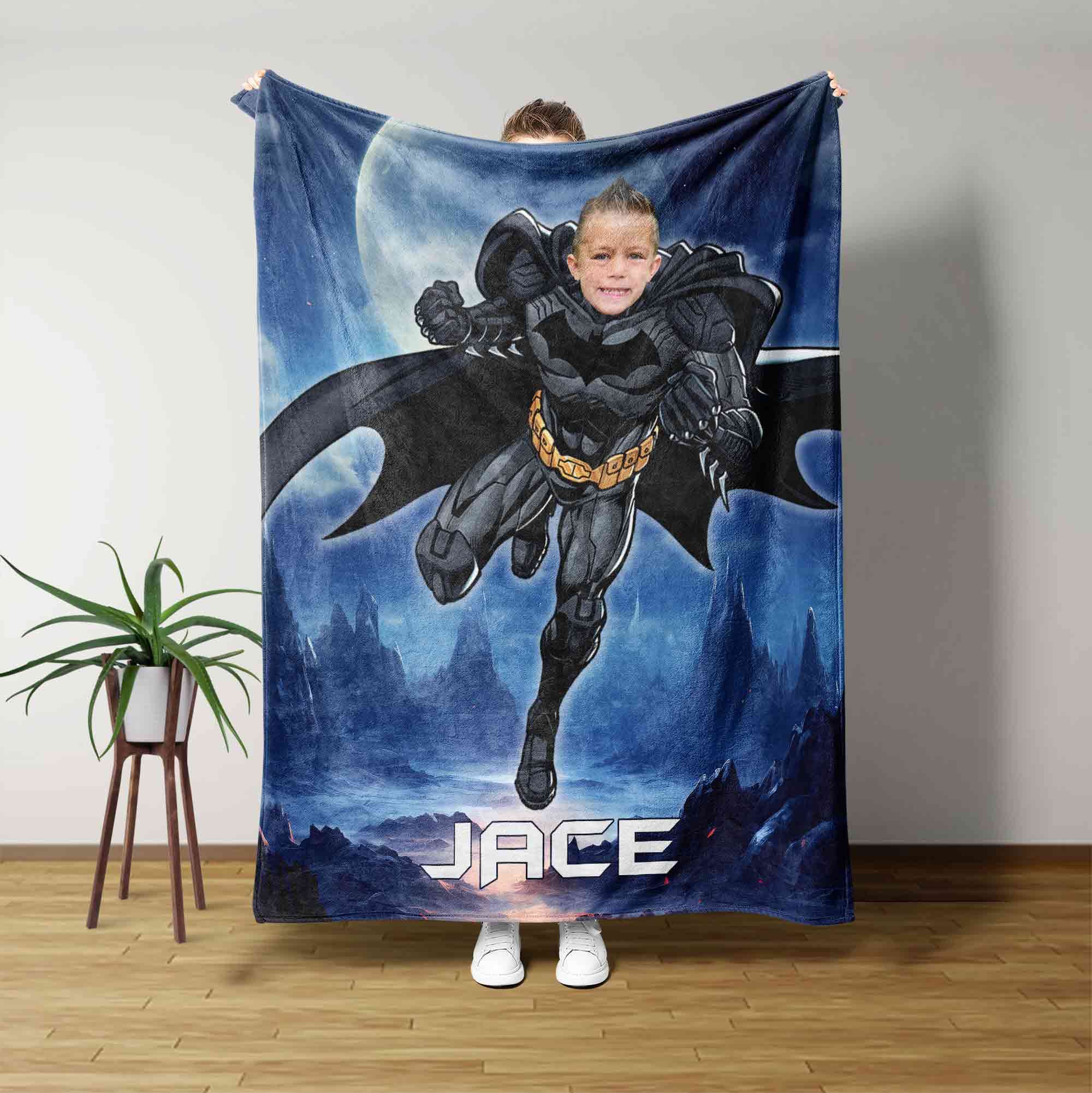 Personalized best sale batman blanket