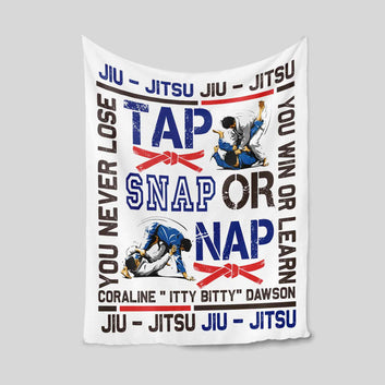 Personalized Jiu Jitsu Blanket, Jiu Jitsu Blanket, Sport Blanket, Brazil Jiu Jitsu Blanket, Custom Name Blanket, Martial Arts Lover Gift, Jiu Jitsu Gift