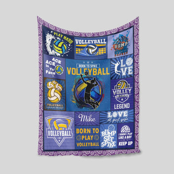 Personalized Volleyball Blanket, Volleyball Blanket, Sport Blanket, Volleyball Lovers Gift, Sports Lovers Blanket, Volleyball Gift For Players, Volleyball Team Gifts