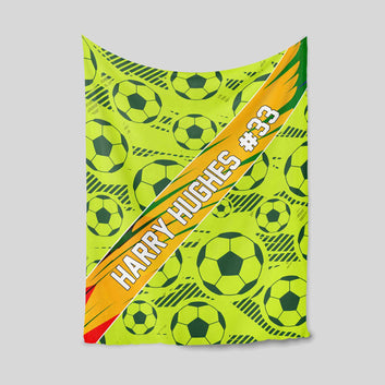 Personalized Soccer Blanket, Soccer Blanket, Sport Blanket, Soccer Player Gift, Sport Gift, Soccer Team Gift, Soccer Lover Gift