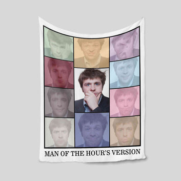 Custom Blanket Eras Style, Man Of The Hours Version Blanket, Photo Eras Tour Blanket, Custom Blanket with Photos, Birthday Gift, Gift for Him