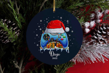 Personalized Video Game Christmas Ornament, Gamer Ornament, Boys Christmas Gaming Ornament, Custom Name Ornament, Christmas Ornaments, Gift Ornaments