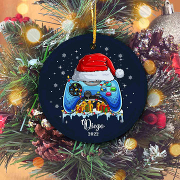 Video Gamer Christmas Ornament Personalized Boy Girl 