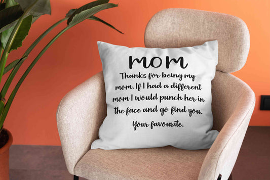 Mom Pillow, Mother Pillow, Happy Mother's Day Pillow, Mother Gift Pillow, Family Pillow, Gift Pillow For Mother