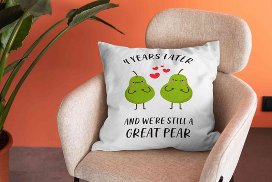 Years Latter and We're Still A Great Pear Pillow, Funny Pillow, Couple Pillow, Gift Pillow For Couple, Custom Year Pillow