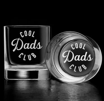 Personalized Cool Dad Club Whiskey Glass, Father's Day Present for Birthday, Promoted To Dad Whiskey Glass, Custom Personalized Dad Whiskey Glass Gift, Father's Day Gift