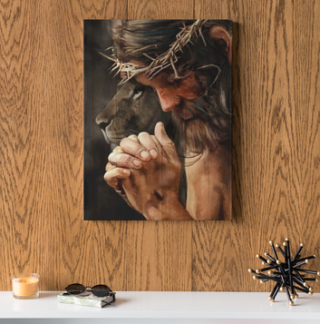 Lion Canvas, Jesus Canvas, Christian Canvas, God Canvas - Canvas Prints