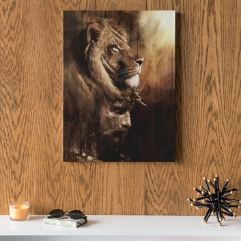 Lion Canvas, Jesus Canvas, Lion and Jesus Canvas, God Canvas, Family Canvas, Canvas For Gift