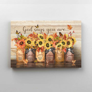 God Says You Are Canvas, Basketball Canvas, Girl Canvas, Sport Canvas