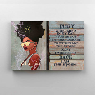 Personalized Name Canvas, They Whispered In My Ear Canvas, Wall Art Canvas