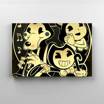 Bendy And The Ink Machine Canvas, Wall Art Canvas, Gift Canvas