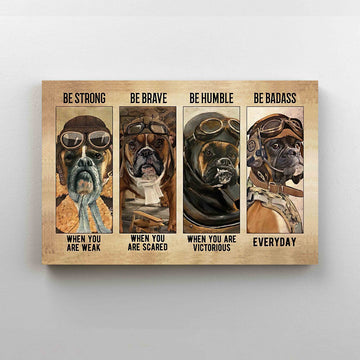 Be Strong When You Weak Canvas, Boxer Canvas, Wall Art Canvas