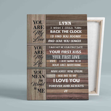 Personalized Name Canvas, You Are My Love Canvas, Wall Art Canvas, Gift Canvas
