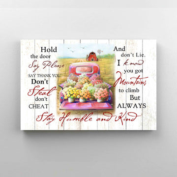 Humble And Kind canvas, custom name canvas, couple canvas