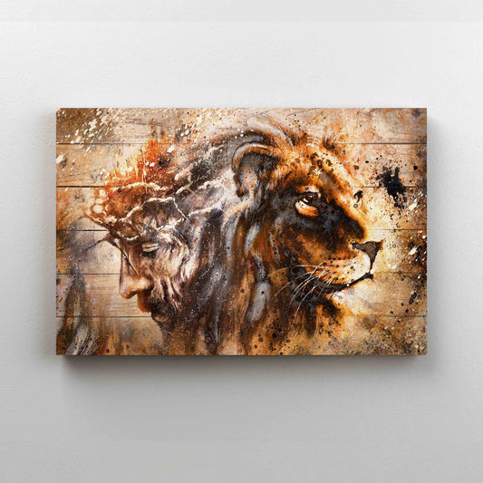 God Canvas, Jesus Canvas, Lion Canvas