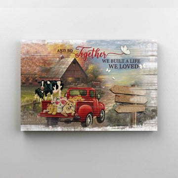 Personalized Name Canvas, And So Together We Built A Life We Loved canvas, custom name canvas