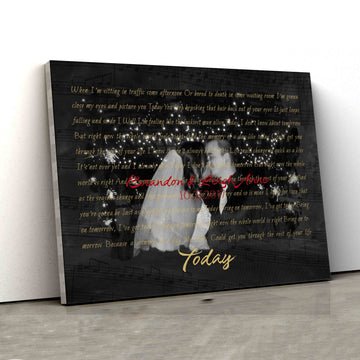 Anniversary Canvas, Custom Image Canvas, Couple Canvas, Wall Art Canvas, Canvas For Gift