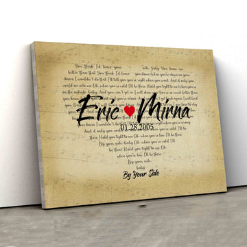Anniversary Canvas, Custom Name Canvas, Couple Canvas, Gift Canvas